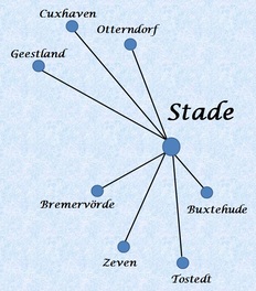 Skizze der Amtsgerichtsbezirke